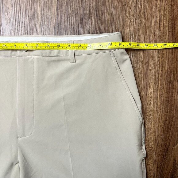 FJ FootJoy Golf Shorts Mens Beige Brown Performance Bermuda Classic Fit Size W42 - Picture 5 of 8